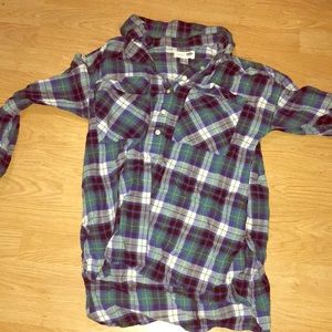 Plaid tunic top
